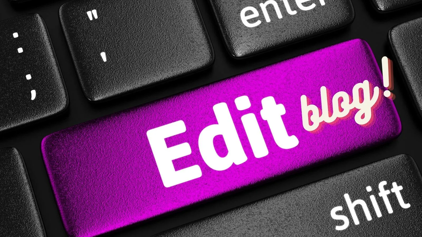 edit your blog