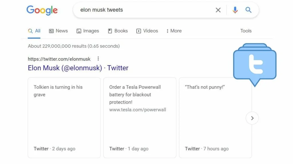 Google tweets