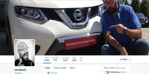 sell cars on Twitter