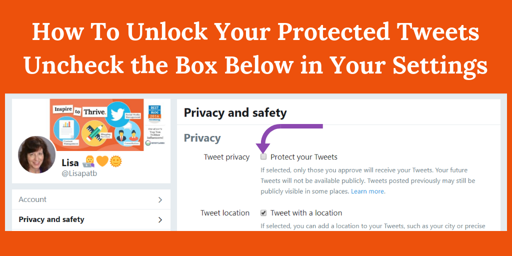 unlock your protected tweets