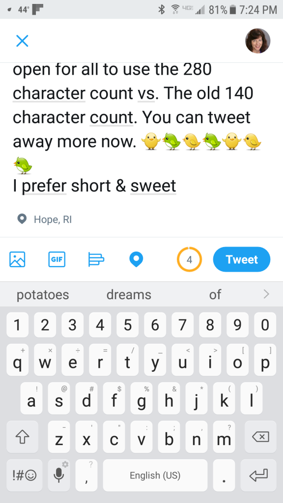 Twitter Character Circle Count