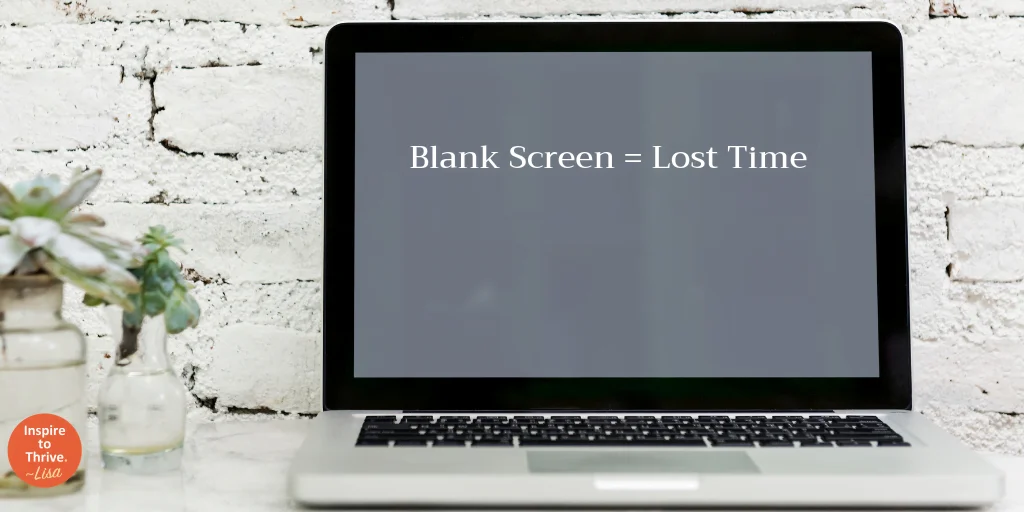 blank screen