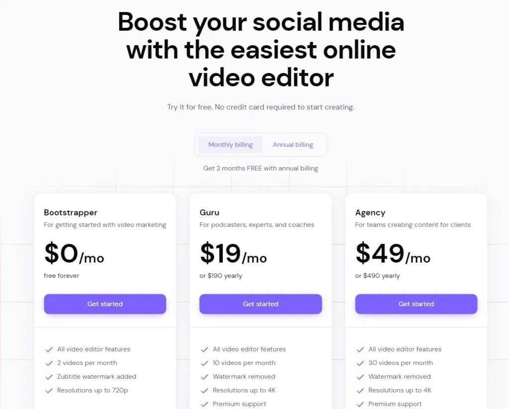 captioned video pricing