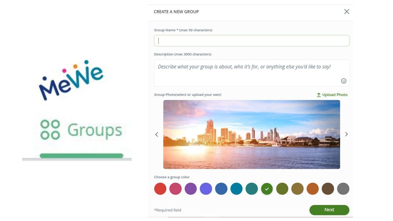 how to use mewe groups
