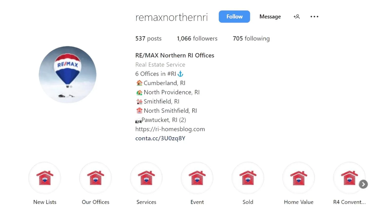 An Instagram bio to generate leads
