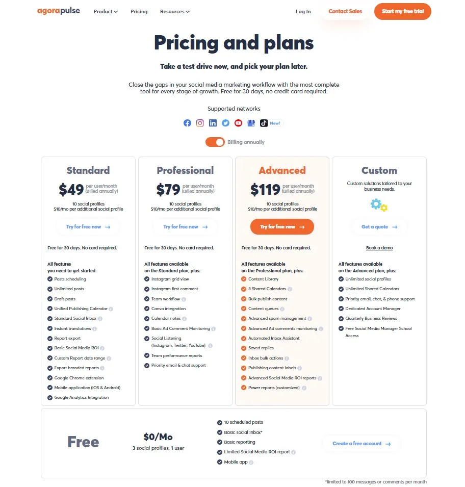 pricing and plans
