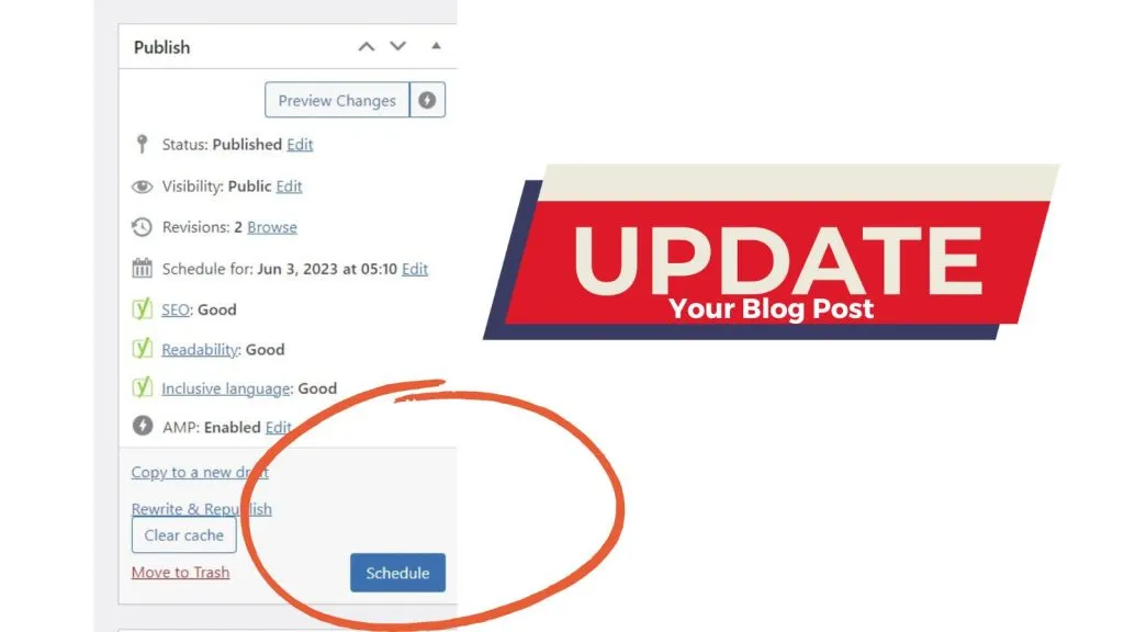 update your posts to fix orphan pages and posts