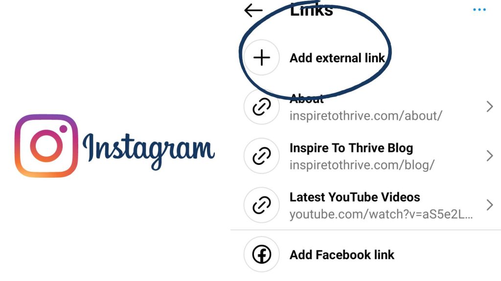 how to add links in Instagram bio