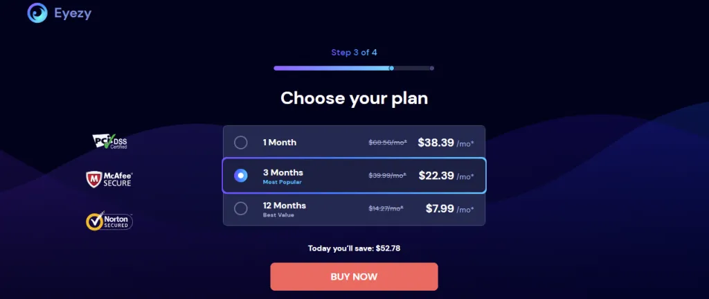 EyeZy pricing plans