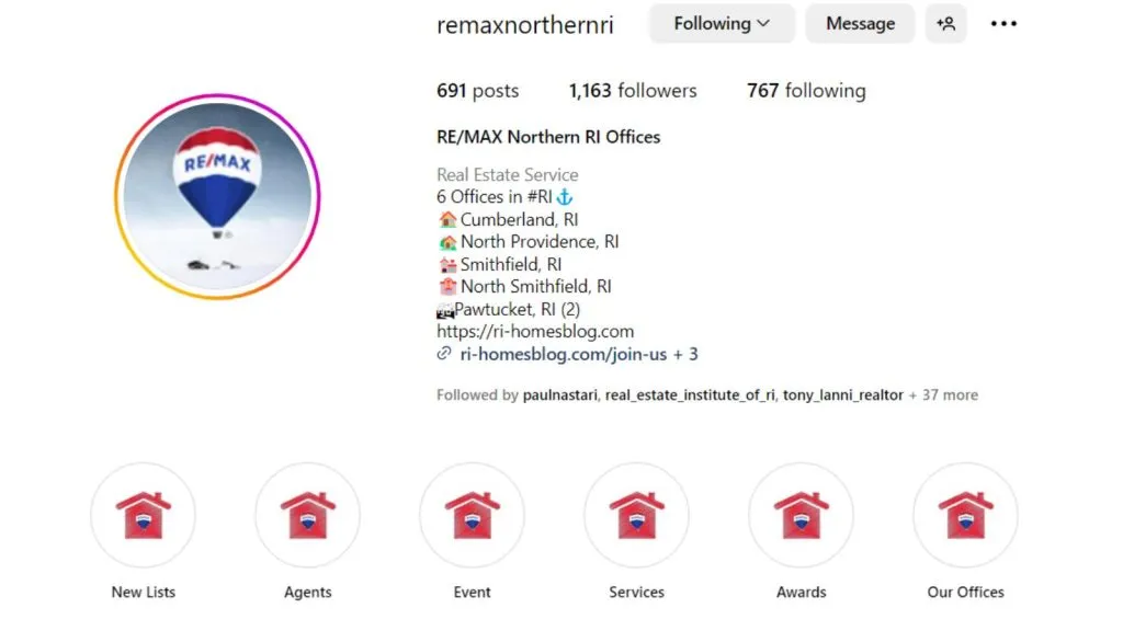 instagram highlights for remax
