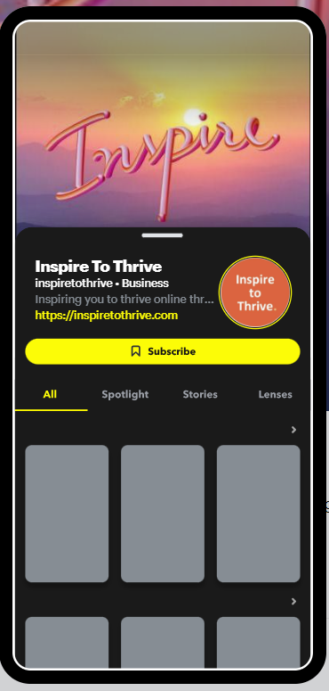 business profile on snapchat